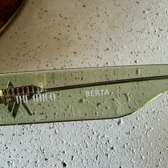 The Attico x Linda Farrow Mint Green Sunglasses - Picture 5 of 6